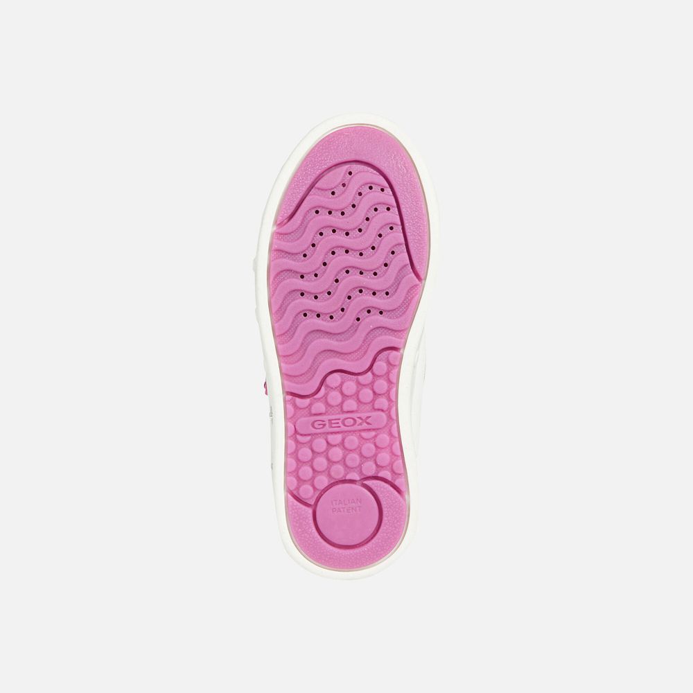 Geox Sneakers White/Pink Skylin - Geox Girls Shoes - HOCSTJ269